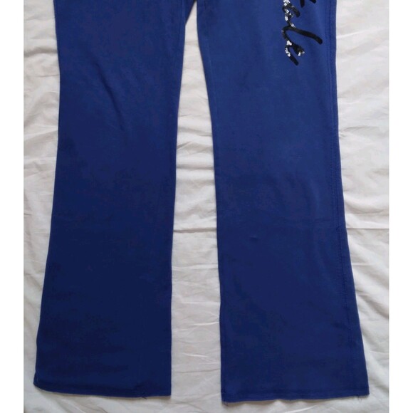 Aeropostale Aero Script Logo Sequins Fit & Flare Sweat Pants Y2K Womens Large - Picture 3 of 13
